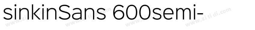 sinkinSans 600semi字体转换